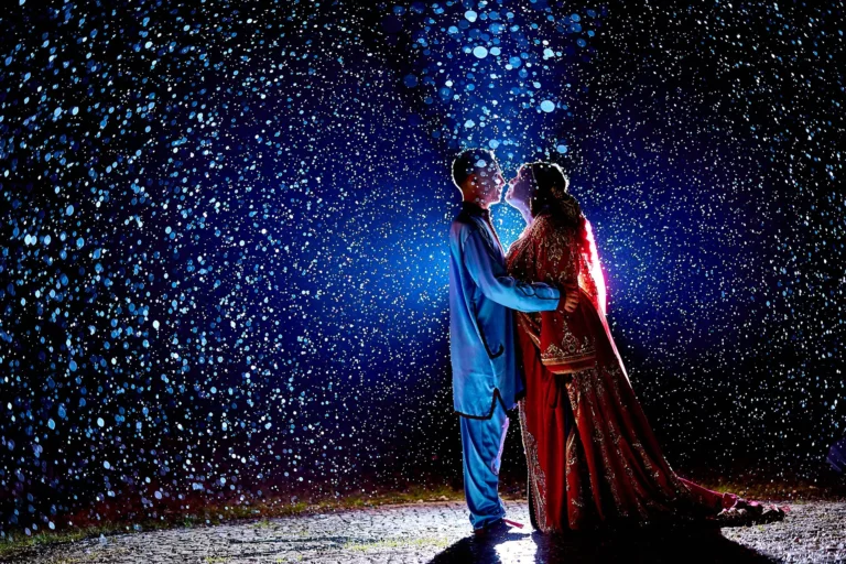 photographe mariage oriental Clermont-Ferrand Paris - photo couple mariage sous la pluie - Astrid et Anis